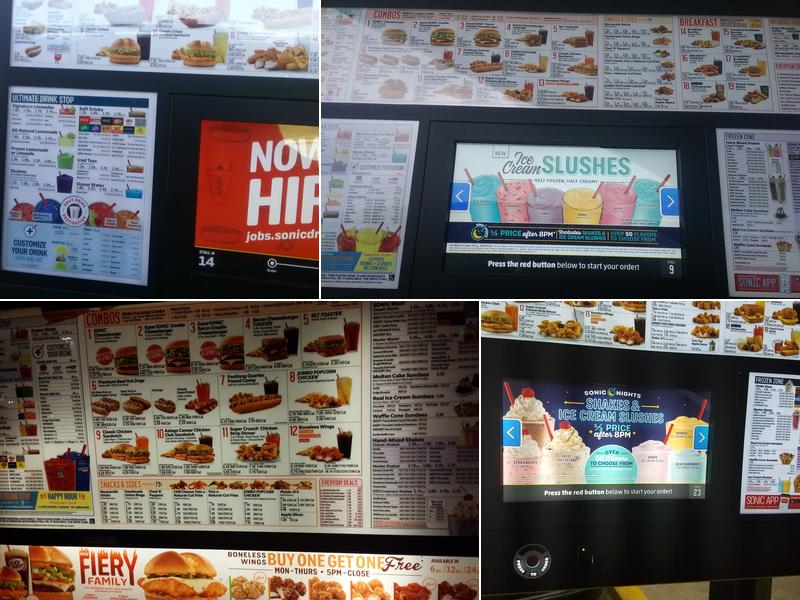 Sonic Drive-In Menu
