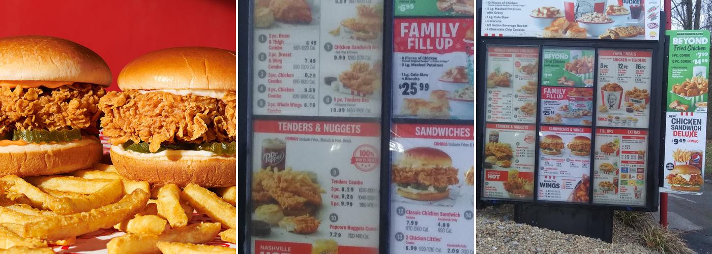 KFC Menu