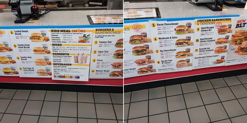 Hardee’s Menu