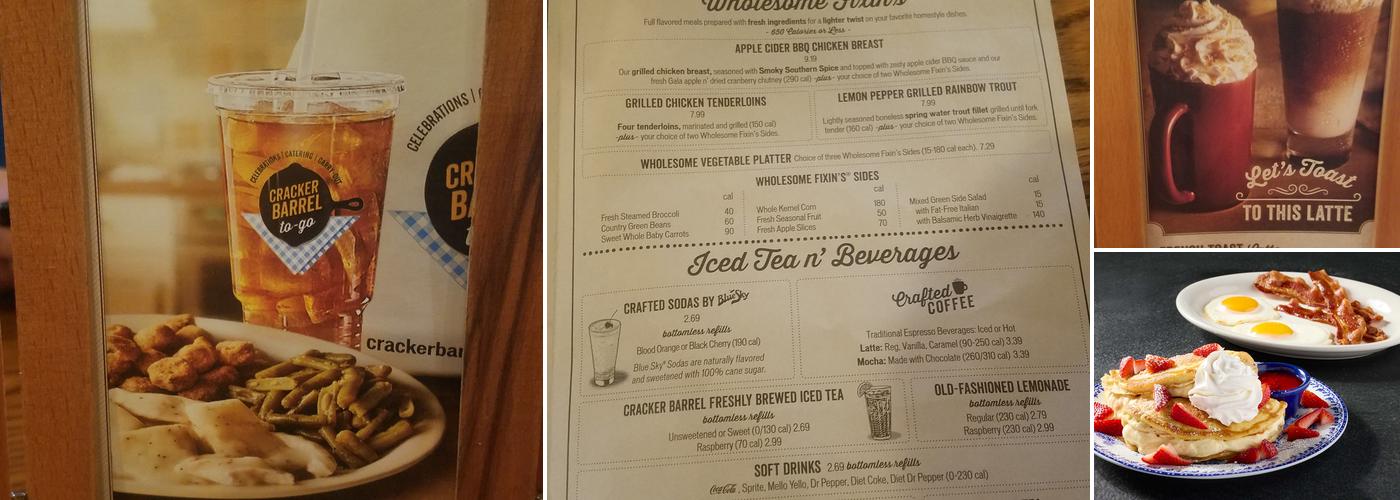 Cracker Barrel Old Country Store Menu