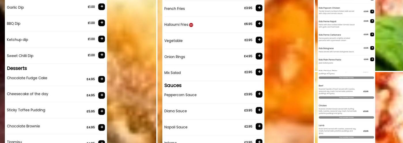 Fabio's Express Menu