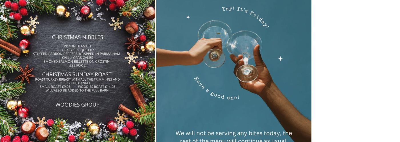 Woodies Wine Bar Menu