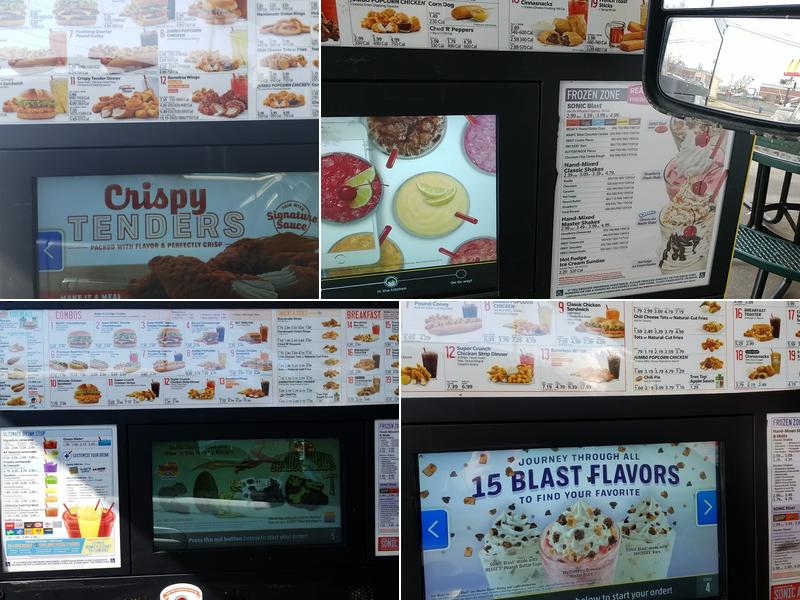 Sonic Drive-In Menu