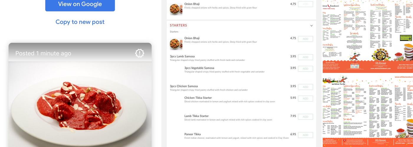 Whitton Tandoori Menu