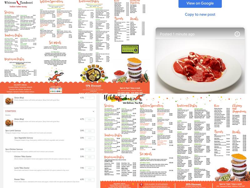 Whitton Tandoori Menu