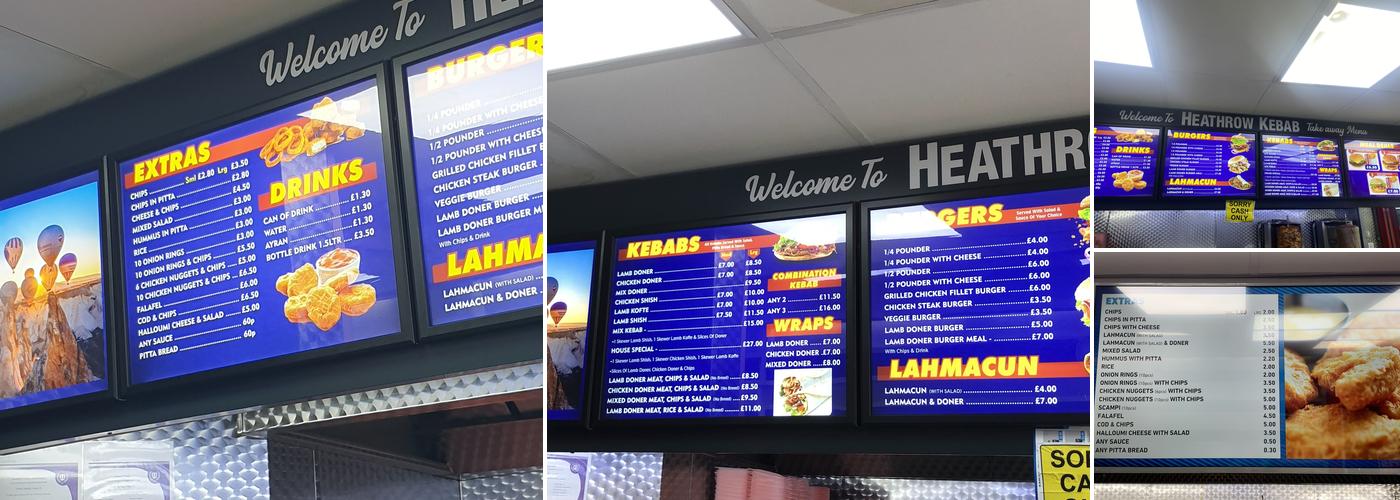 Heathrow Kebabs Center Menu