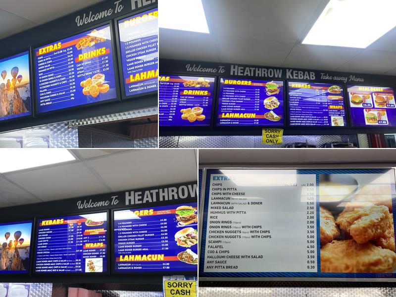 Heathrow Kebabs Center Menu