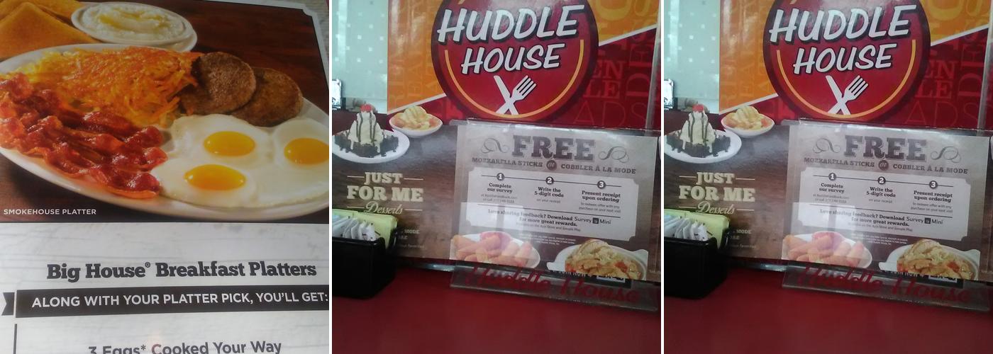 Huddle House Menu