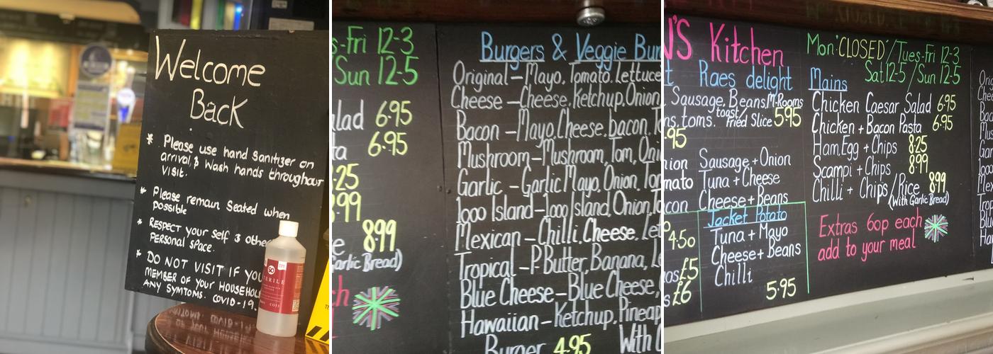 Hove Park Tavern Menu