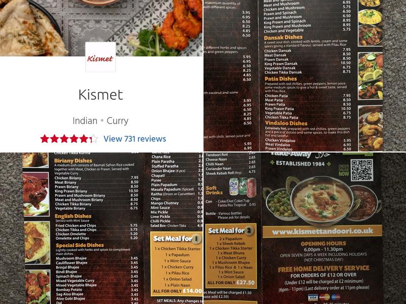 Kismet Menu