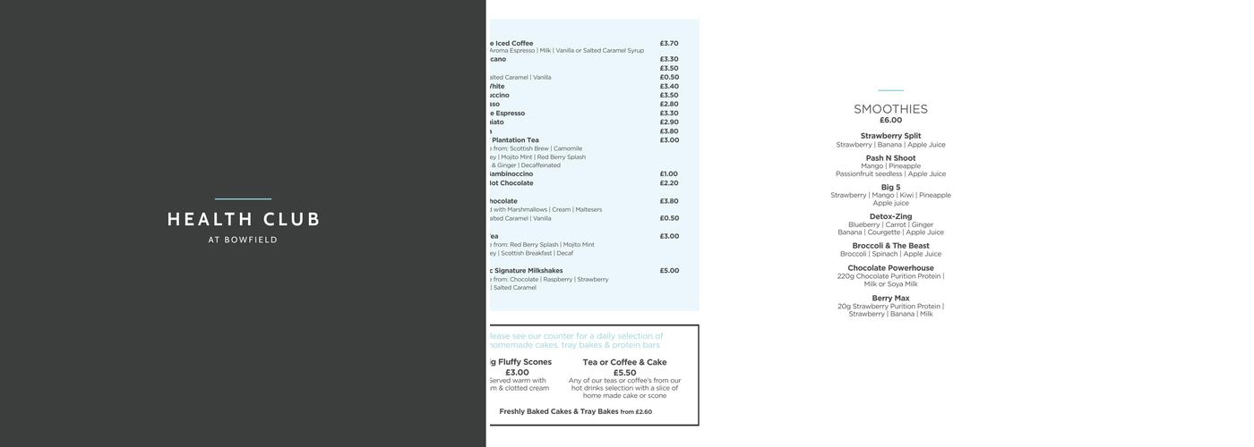 The Plumpy Duck Menu