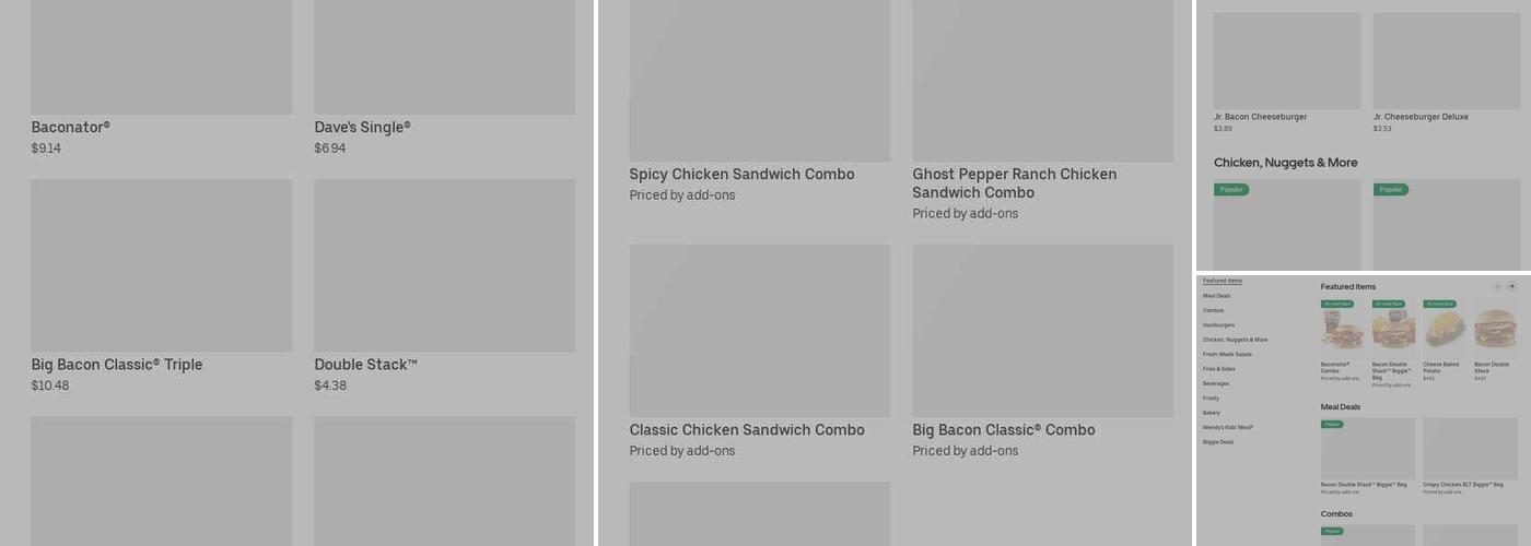 Wendy's Menu