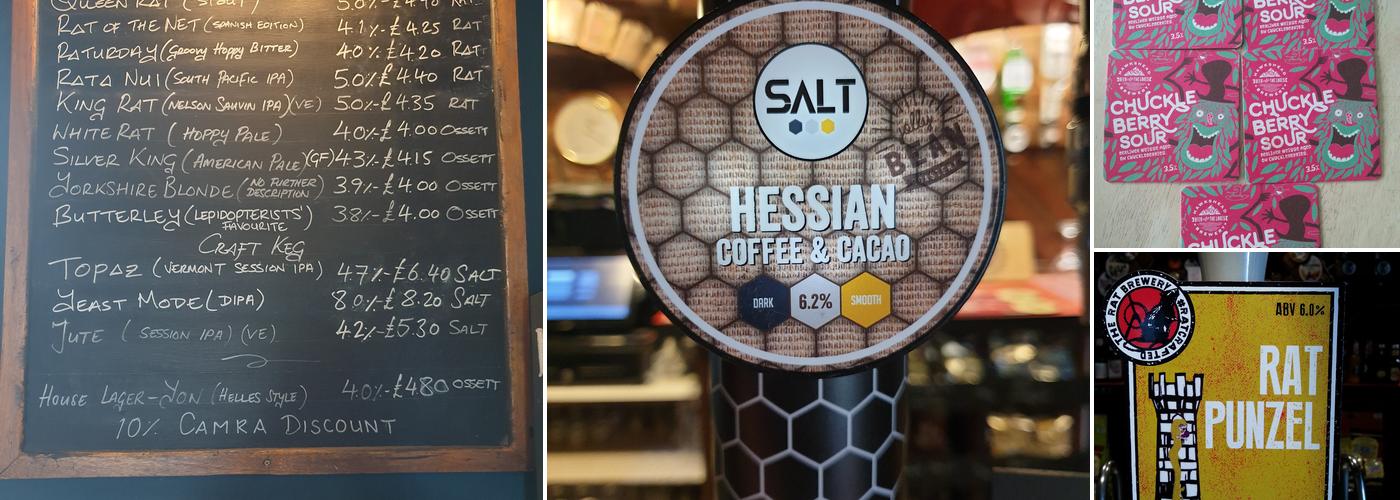 Rat and Ratchet Menu