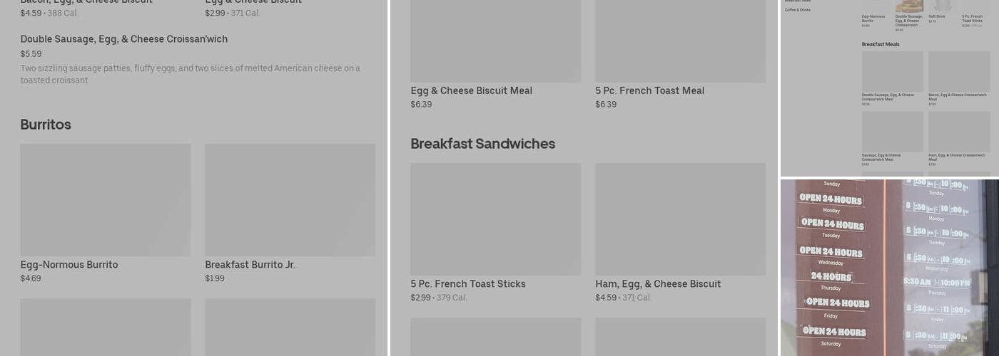 Burger King Menu