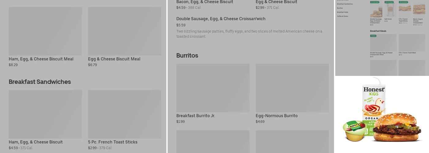 Burger King Menu
