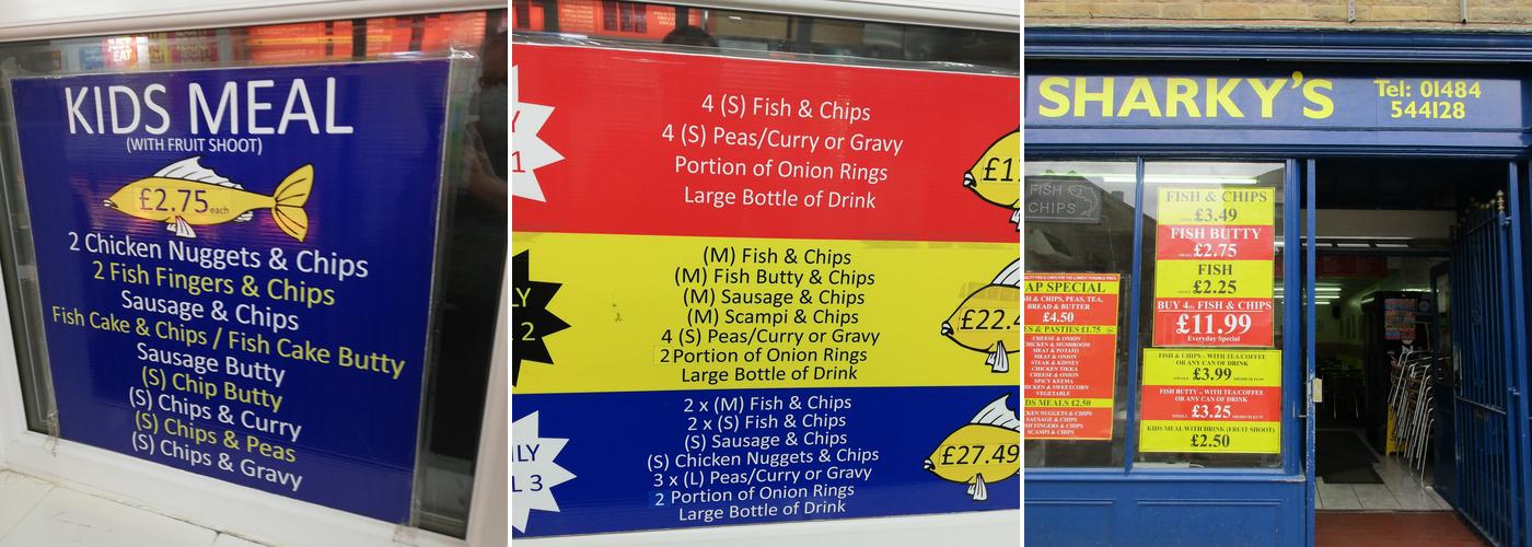 Sharkeys Menu