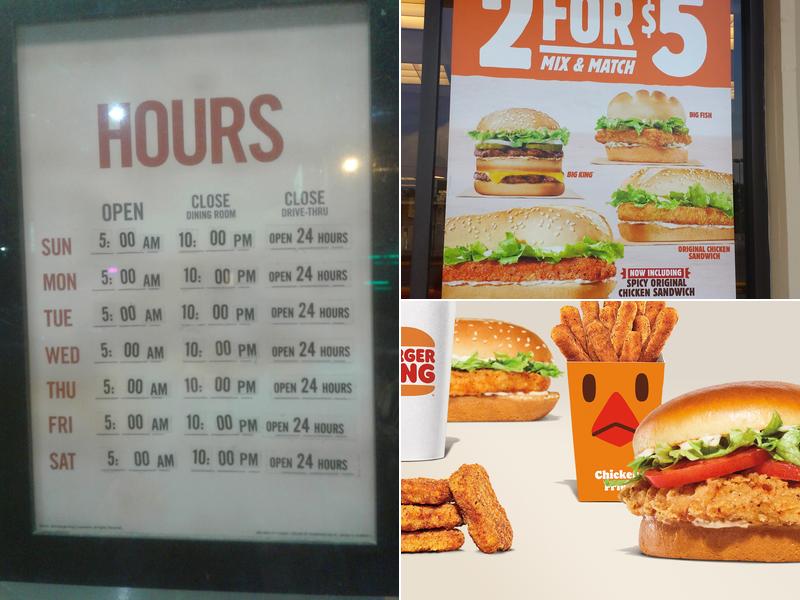 Burger King Menu