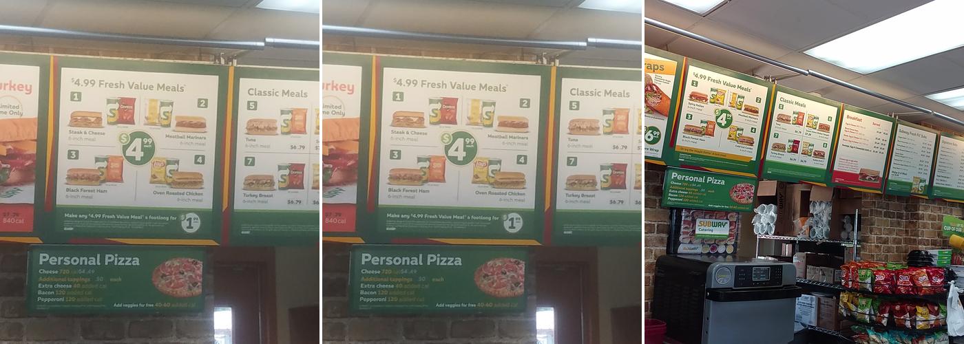 Subway Menu
