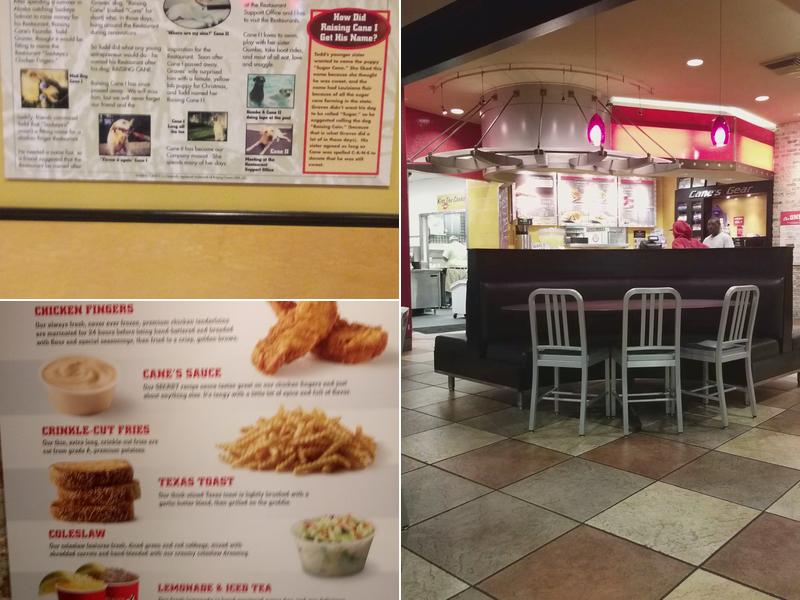 Raising Cane's Chicken Fingers Menu