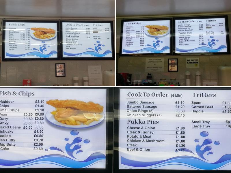 Dalton Fisheries Menu