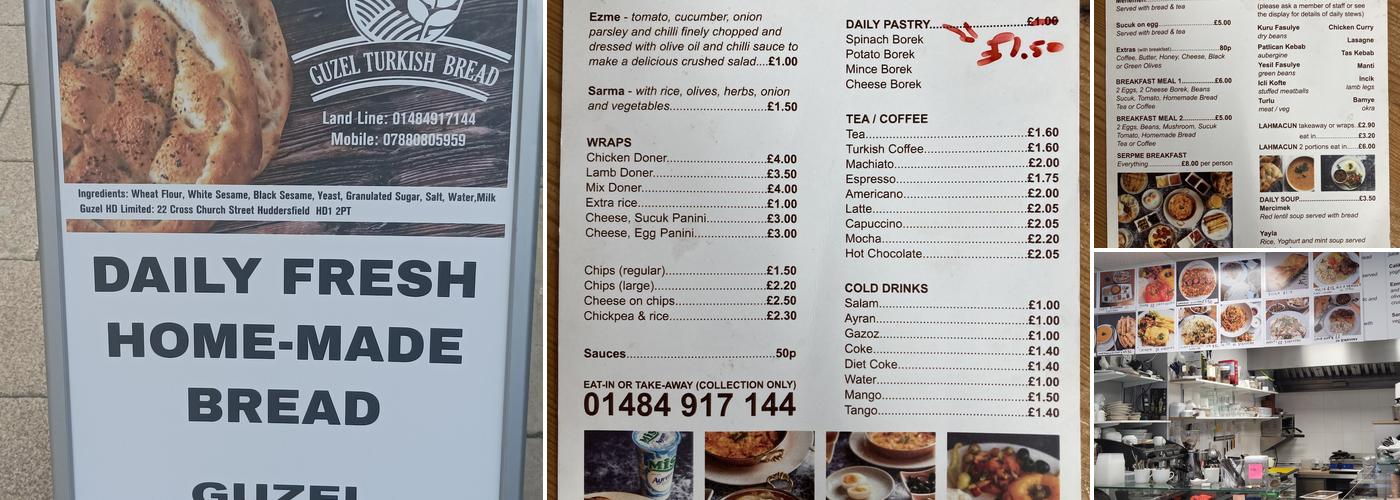 Guzel Cafe & Restaurant Menu