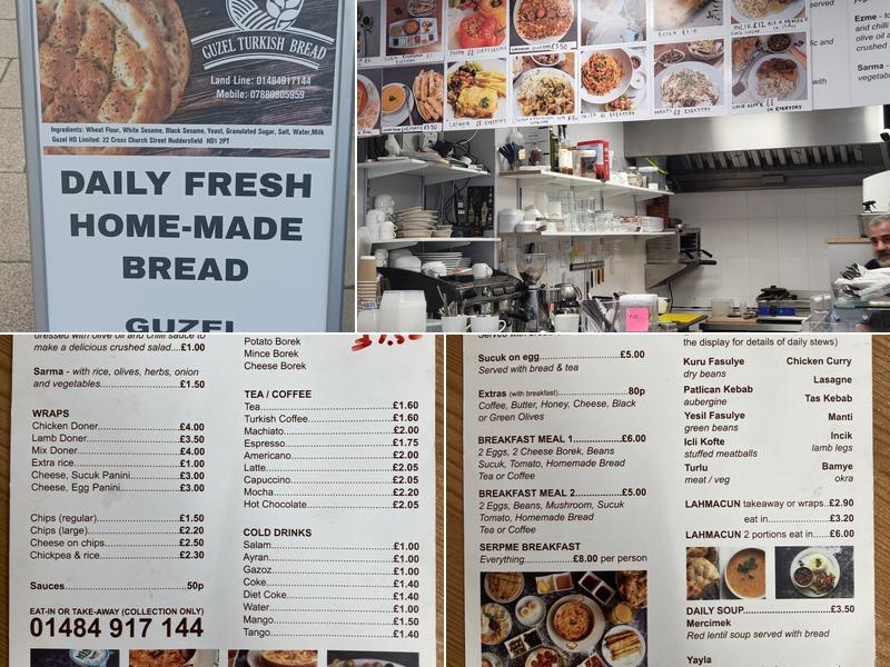 Guzel Cafe & Restaurant Menu