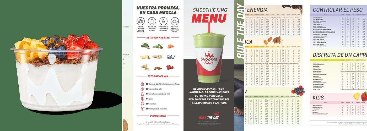 Smoothie King Menu