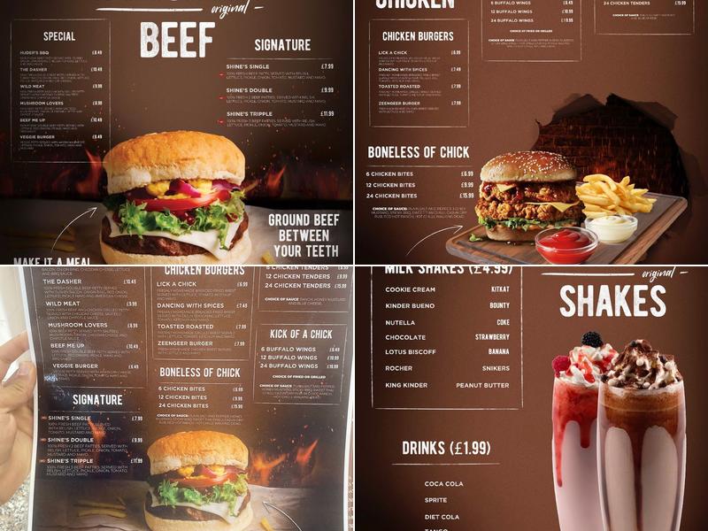BUNSHINE [ halal burgers ] Menu