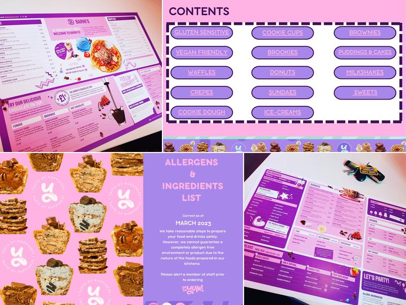 Oh So Yum Huddersfield Menu