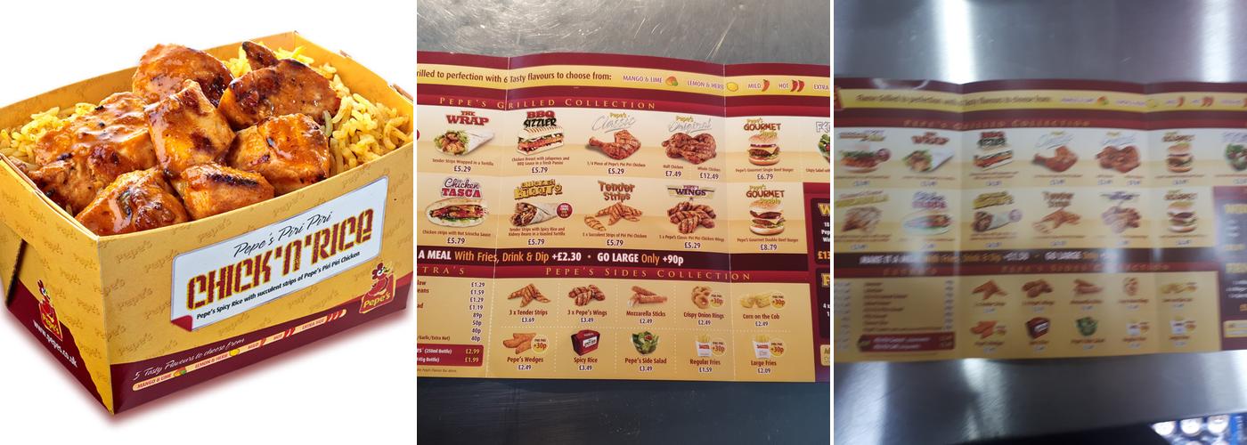 Pepe's Piri Piri Menu