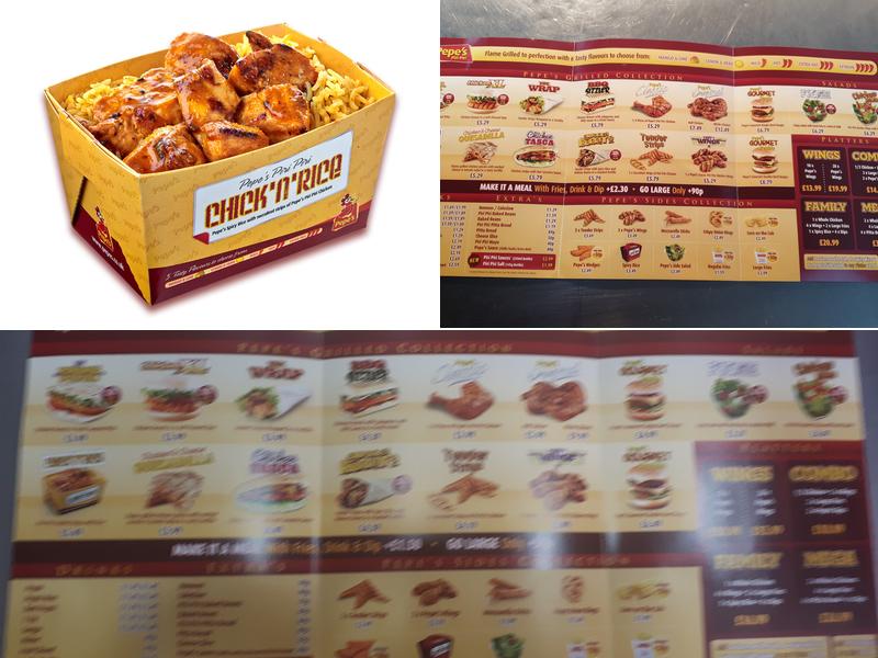 Pepe's Piri Piri Menu