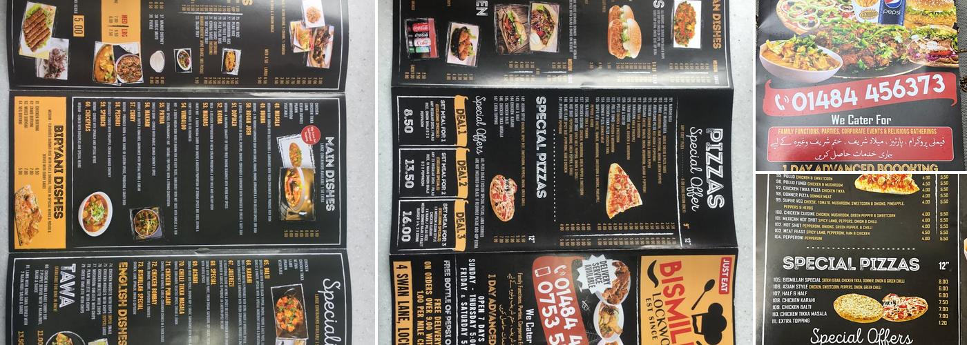 Lockwood Bismillah Takeaway Menu