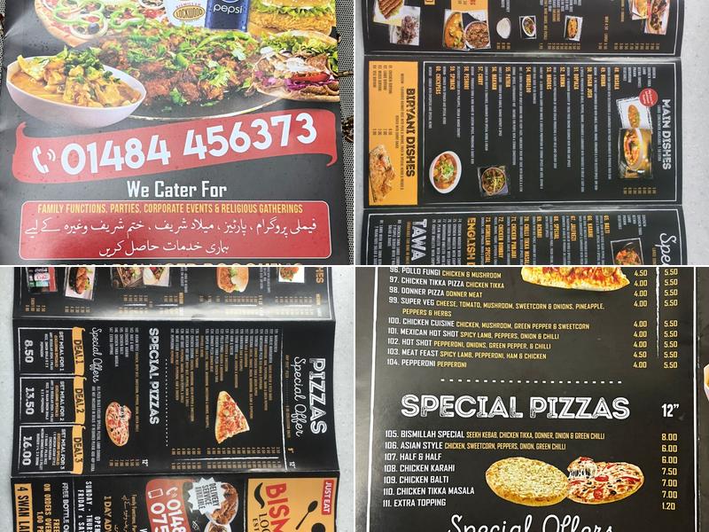 Lockwood Bismillah Takeaway Menu