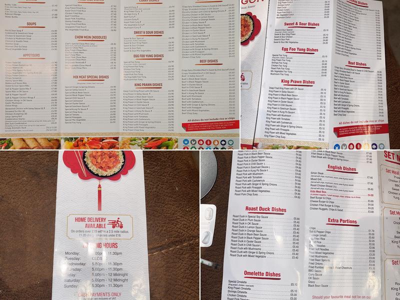 Red Dragon Menu