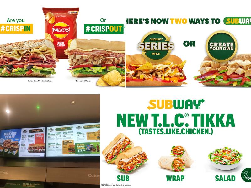 Subway Menu