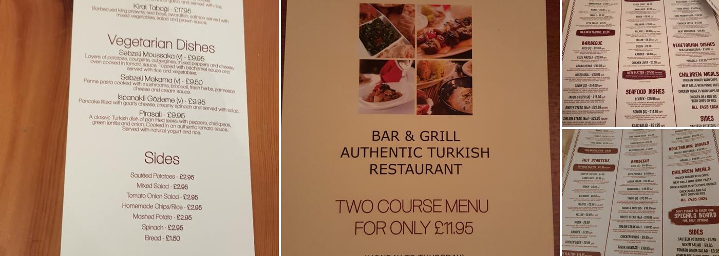 Meze Bar & Grill Menu