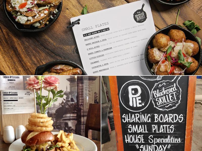 The Crown & Cushion Menu