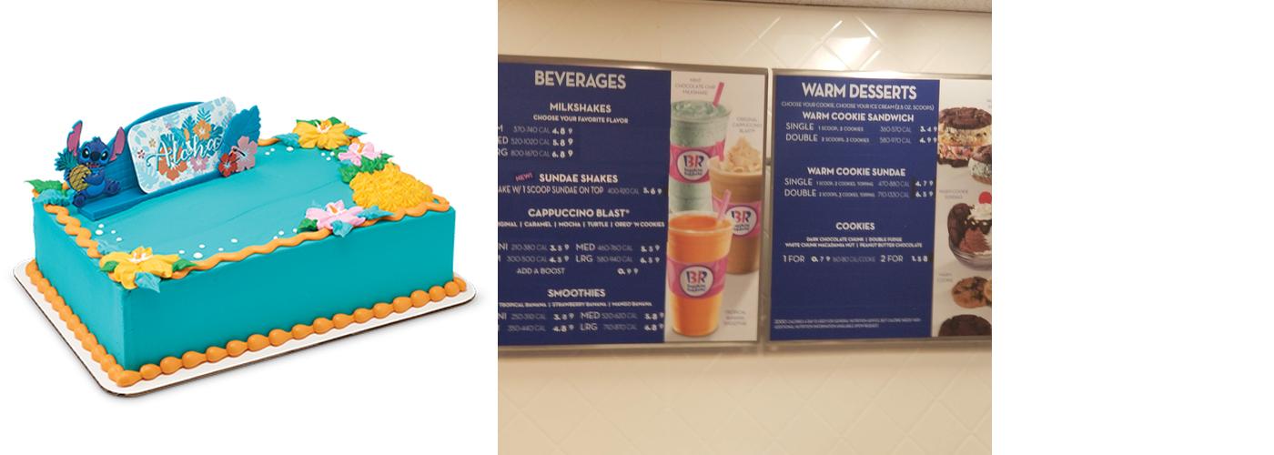 Baskin-Robbins Menu