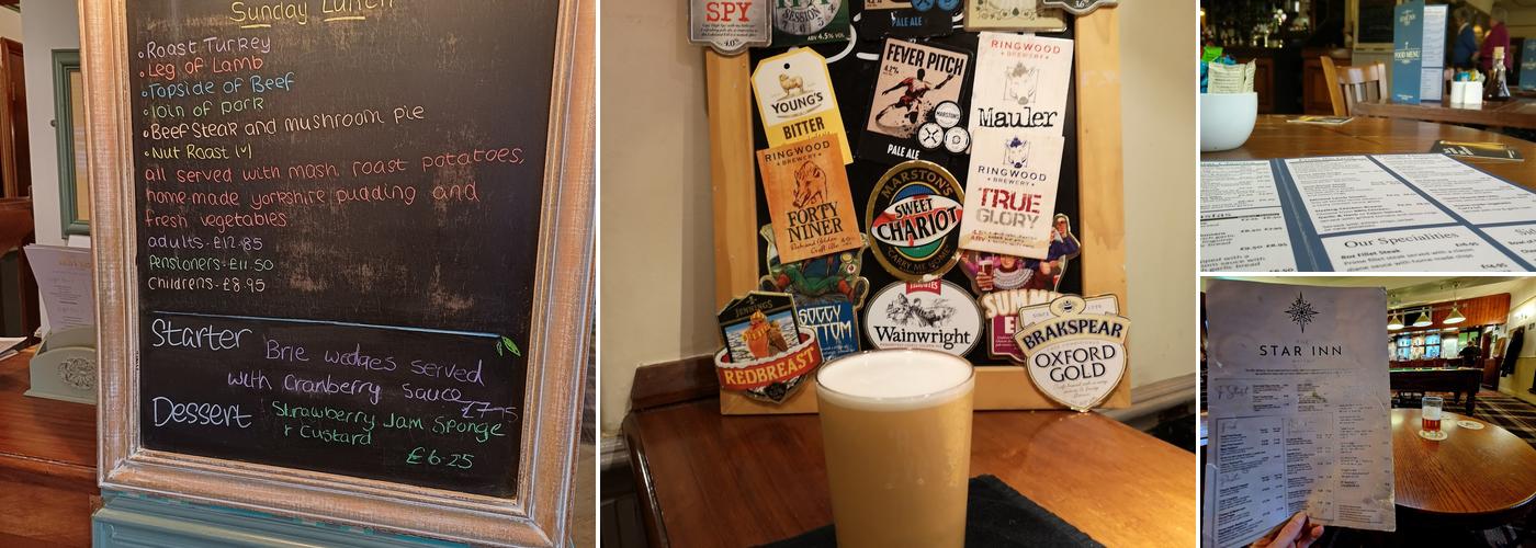 The Star Inn Menu