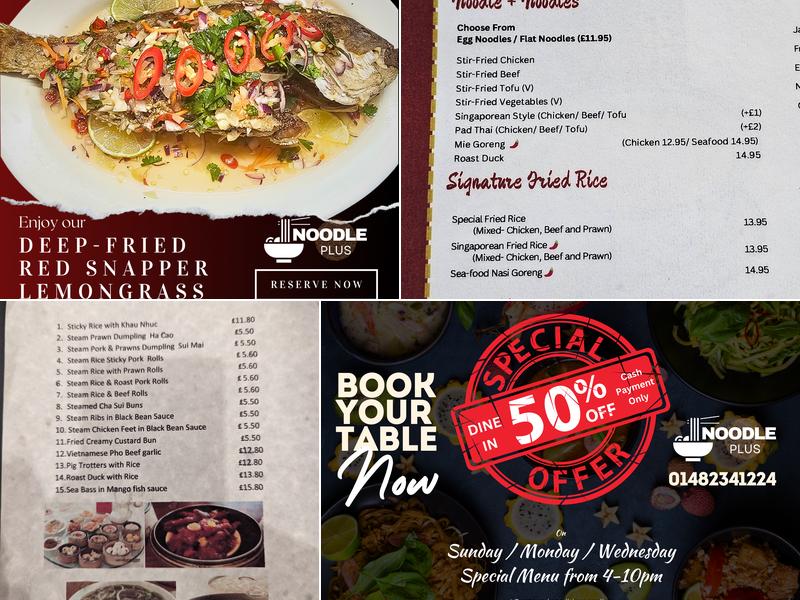 Noodle Plus Menu