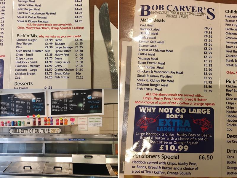 Bob Carver's Menu