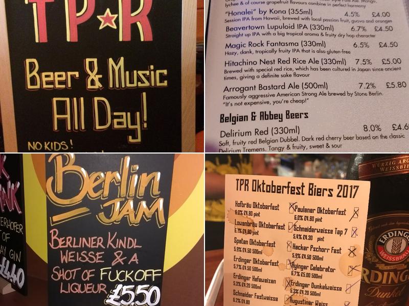 The People's Republic Bar Menu