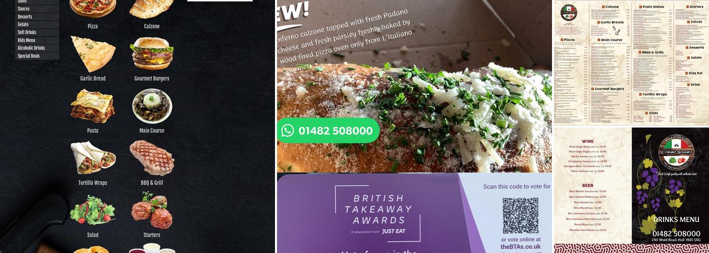 L' italiano Gourmet Hull Menu