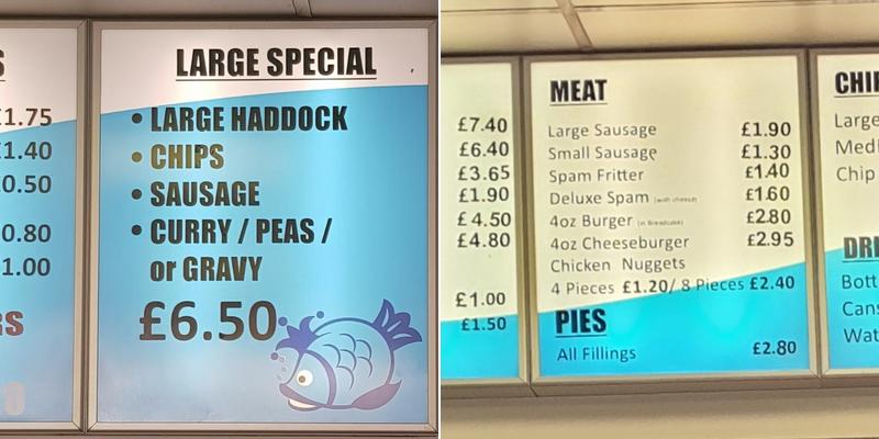 Kingston Fisheries Menu