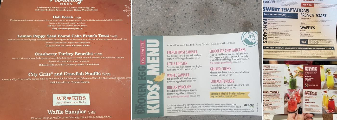 Another Broken Egg Cafe Menu