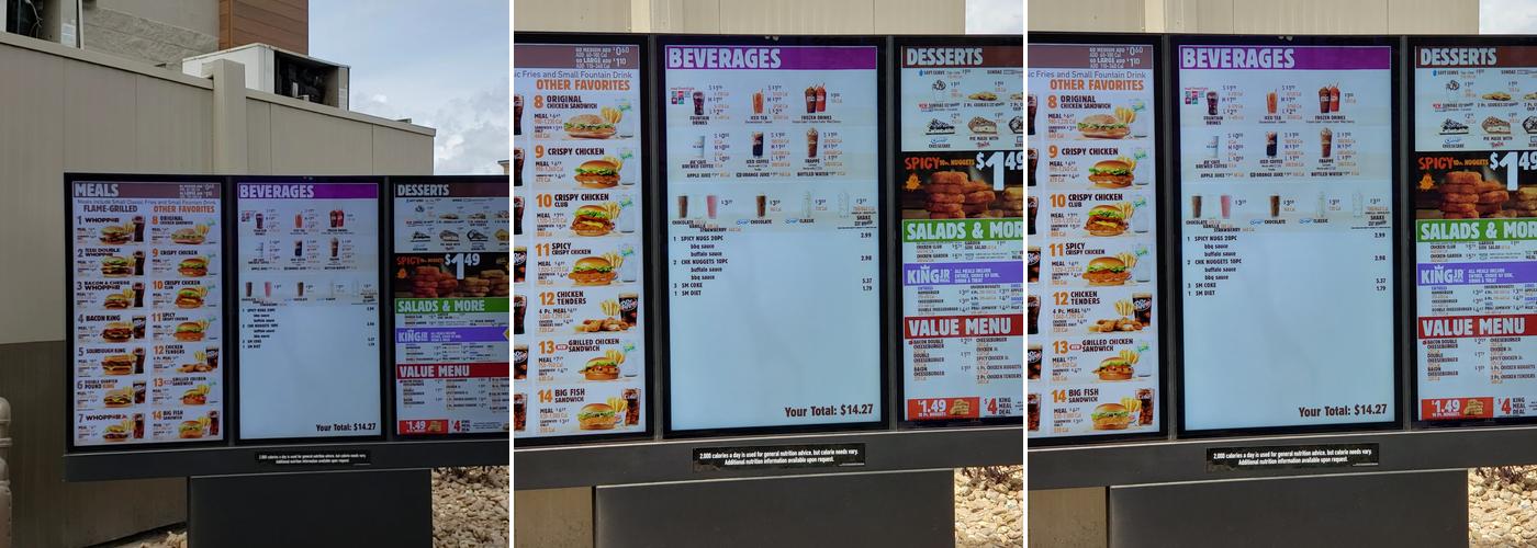 Burger King Menu
