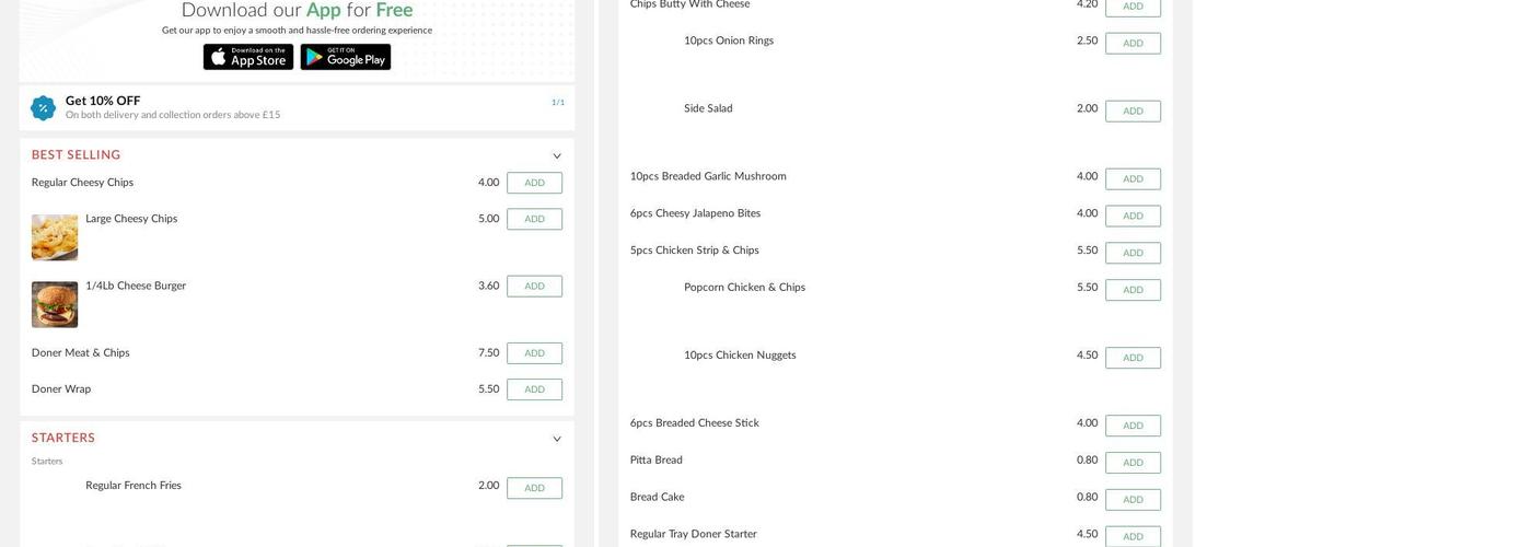 Square Pizza No. 1 Menu