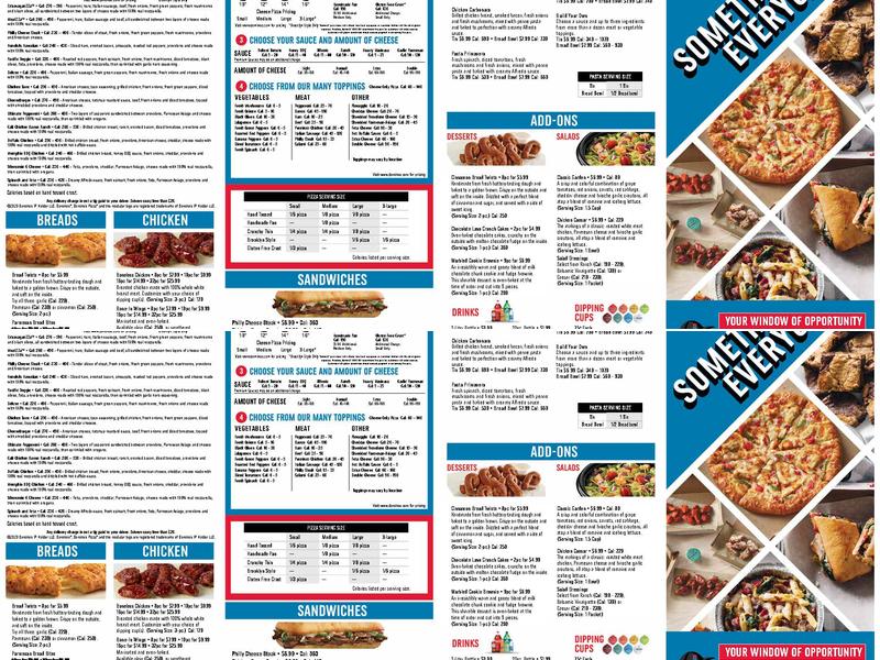 Domino's Pizza Menu