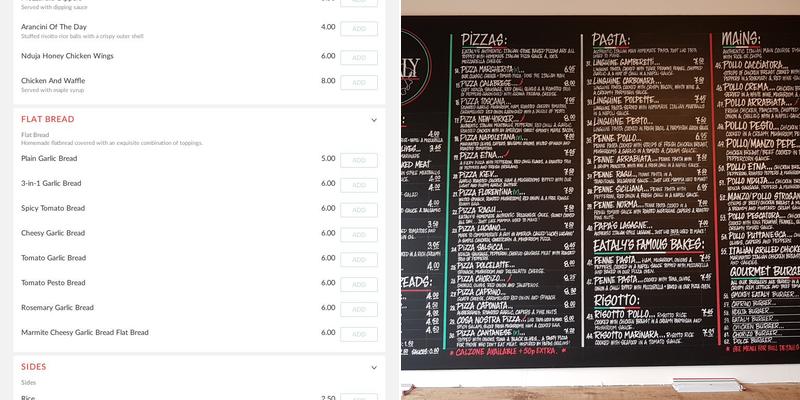 Poco italian kitchen Menu