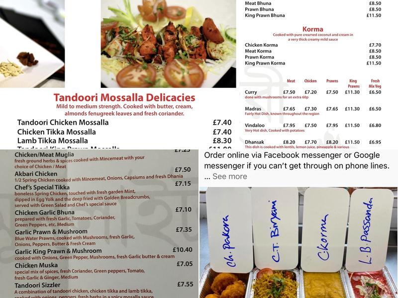 Moonlight Tandoori Menu